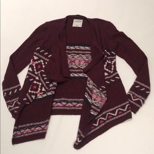 Abercrombie girls knit sweater with pattern